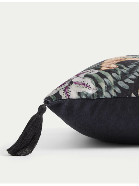 Marks & Spencer Chenille-Kissen mit Leopardenmuster Marks & Spencer Marineblau