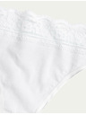 Marks & Spencer Baumwoll-Spitzenhöschen mit Lycra, 5er Pack Marks & Spencer weiß