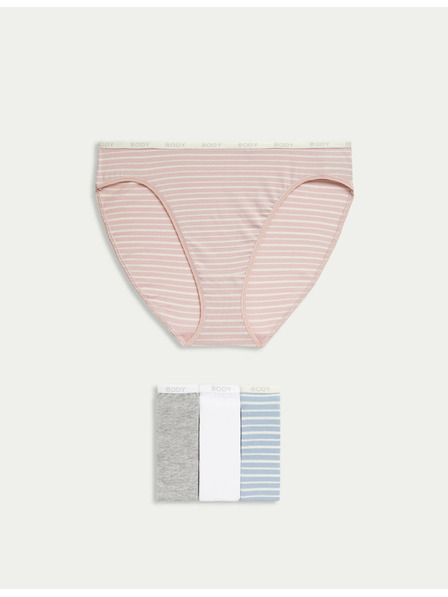 Marks & Spencer High-Waist-Slip mit hohem Supima-Baumwollanteil, 4 Stück Marks & Spencer blau