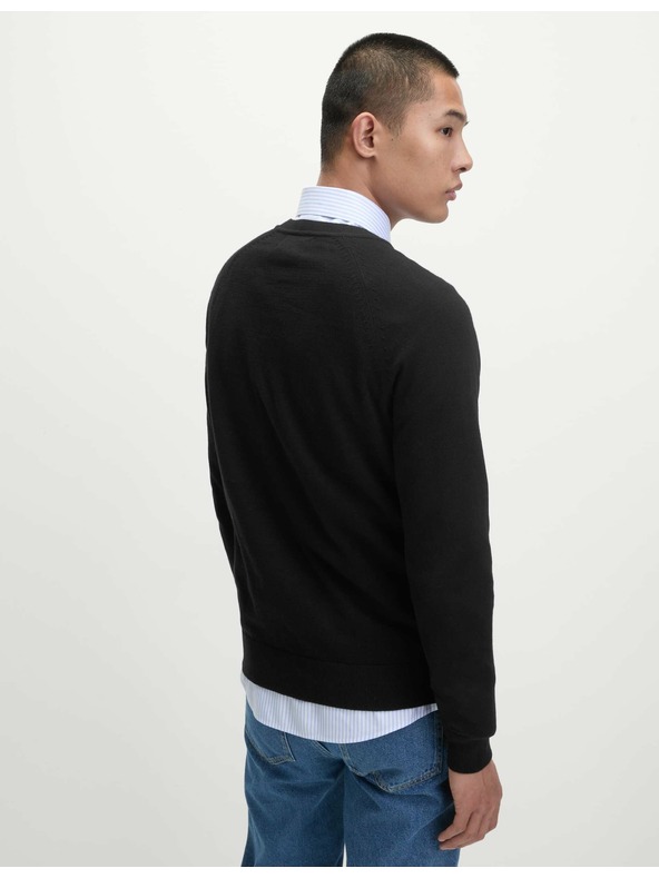 Marks & Spencer Pullover aus reiner Baumwolle, mit Rundhalsausschnitt von Marks & Spencer schwarz