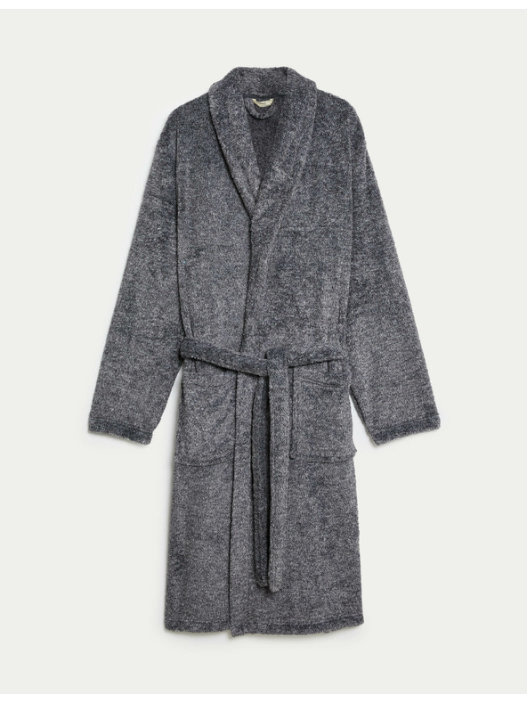 Marks & Spencer Flauschiger Bademantel Supersoft Marks & Spencer grau