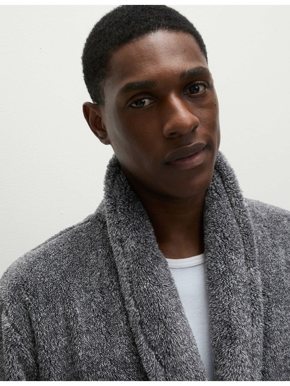 Marks & Spencer Flauschiger Bademantel Supersoft Marks & Spencer grau