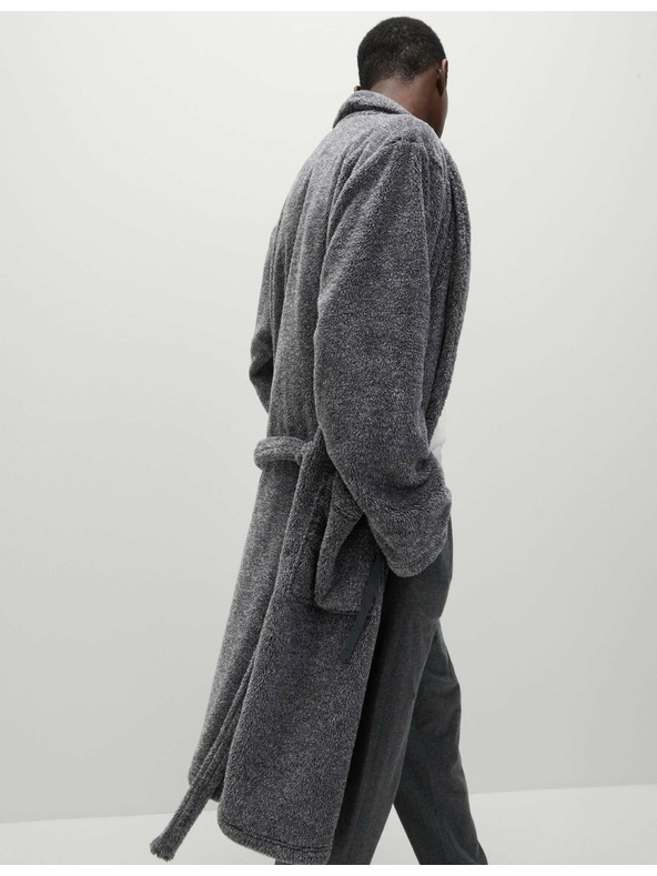 Marks & Spencer Flauschiger Bademantel Supersoft Marks & Spencer grau