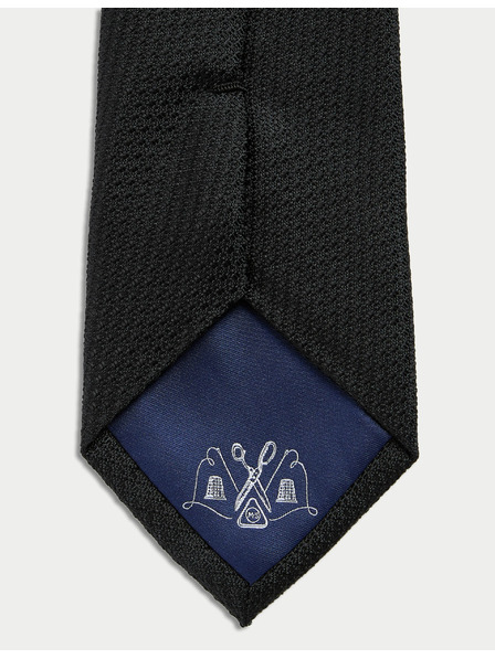 Marks & Spencer Krawatte aus 100% Seide mit Textur Marks & Spencer schwarz