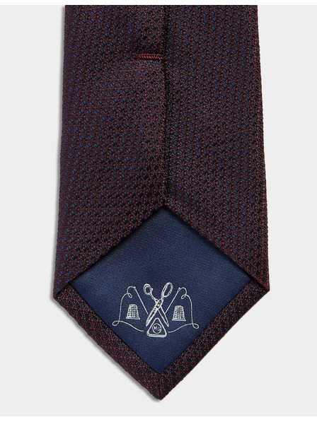 Marks & Spencer Krawatte aus 100% Seide mit Textur Marks & Spencer rot