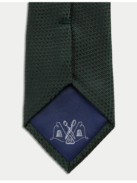Marks & Spencer Krawatte aus 100% Seide mit Textur Marks & Spencer grün