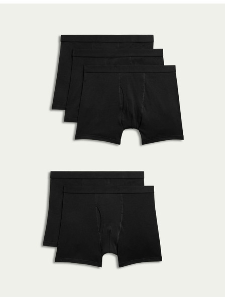 Marks & Spencer Boxershorts aus reiner Baumwolle mit Cool & Fresh™ Technologie, 5er Pack Marks & Spencer schwarz