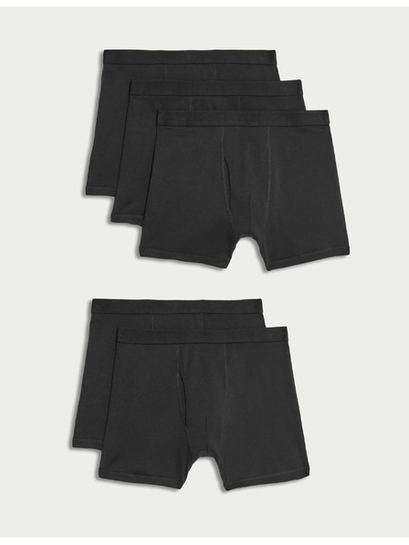 Marks & Spencer Boxershorts aus reiner Baumwolle mit Cool & Fresh™ Technologie, 5er Pack Marks & Spencer schwarz