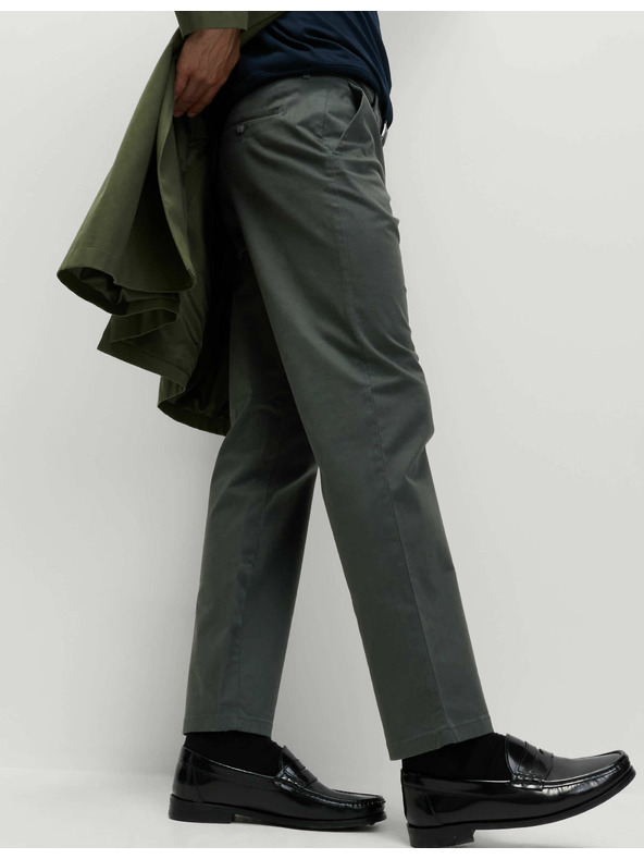 Marks & Spencer Stretch-Chinohose Regular Fit Marks & Spencer grau