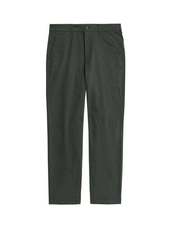 Marks & Spencer Stretch-Chinohose Regular Fit Marks & Spencer grau