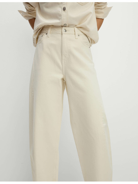 Marks & Spencer Gerade Jeans mit mittlerem Bund von Marks & Spencer creme