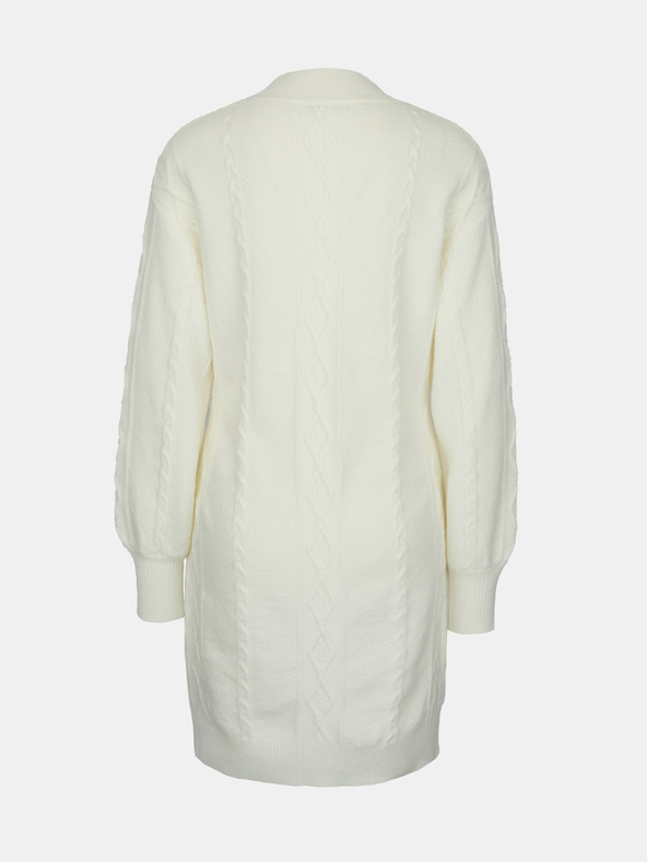 Orsay Cremefarbenes Damen-Pulloverkleid ORSAY