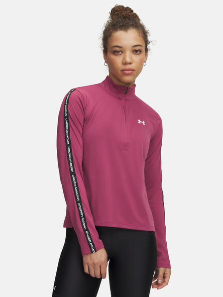 Under Armour Damen-Sweatjacke Under Armour UA Tech WM Tape Half Zip-ROT