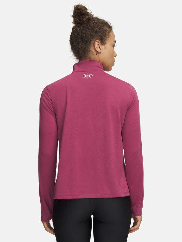 Under Armour Damen-Sweatjacke Under Armour UA Tech WM Tape Half Zip-ROT