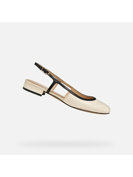 Geox Cremefarbene Damen-Ballerinas Geox Virnilisa B