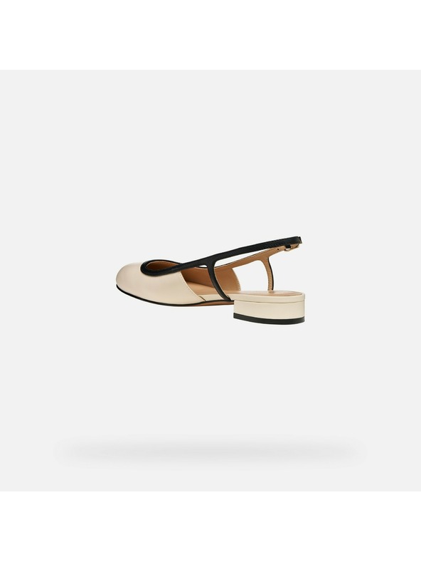 Geox Cremefarbene Damen-Ballerinas Geox Virnilisa B