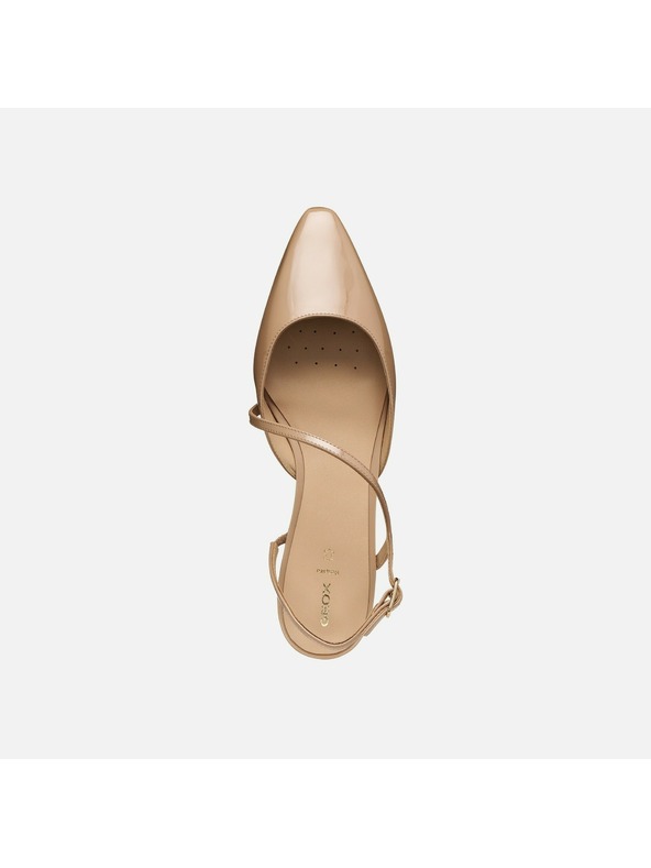 Geox Hellbraune Damen-Ballerinas Geox Giselda15