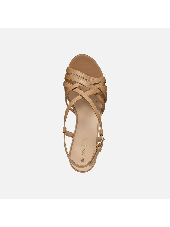 Geox Hellbraune Damen-Sandalen Geox Virnilisa 65 S