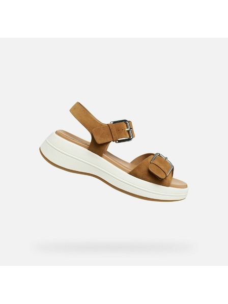 Geox Braune Damen-Sandalen Geox Spherica Ecub-3 S