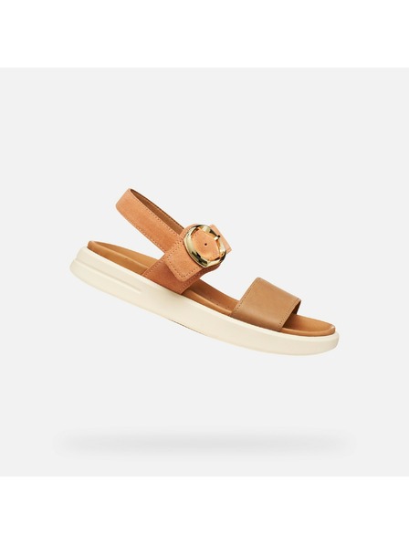 Geox Hellbraune Damen-Sandalen Geox Xand 2S