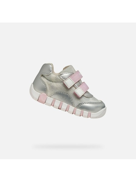 Geox Silber Mädchen Schuhe für erste Schritte Geox Iupidoo