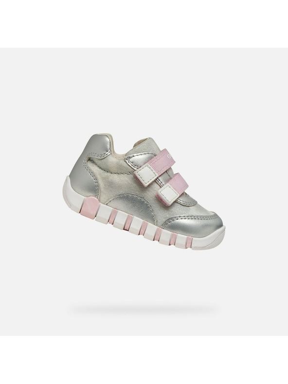 Geox Silber Mädchen Schuhe für erste Schritte Geox Iupidoo