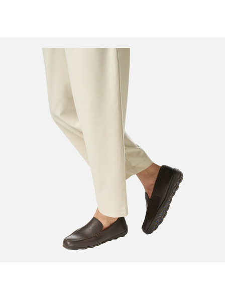 Geox Dunkelbraune Herren Mokassins Geox Spherica EC16