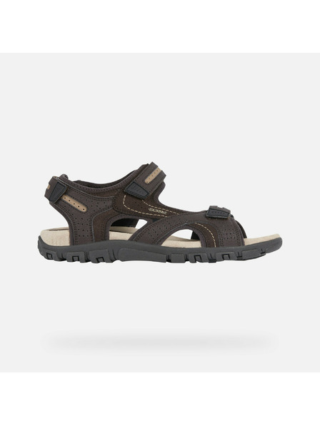 Geox Dunkelbraun Herren Sandalen Geox Uomo Sandal Strada