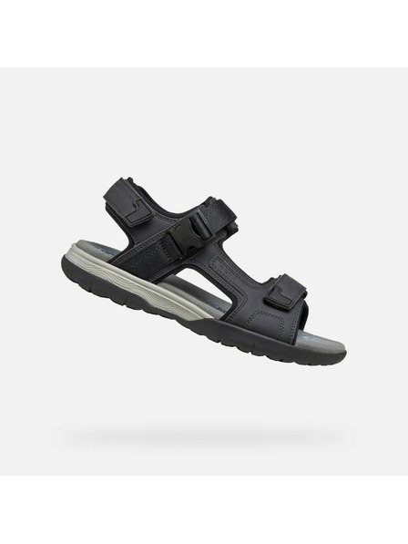 Geox Schwarze Herrensandalen Geox Spherica EC5