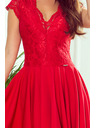 numoco Exklusives Kleid mit Spitze - rot Numoco PATRICIA