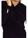 numoco Bluse mit Bindung - Schwarz