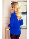 numoco Bluse mit Bindung - Blau
