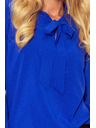 numoco Bluse mit Bindung - Blau
