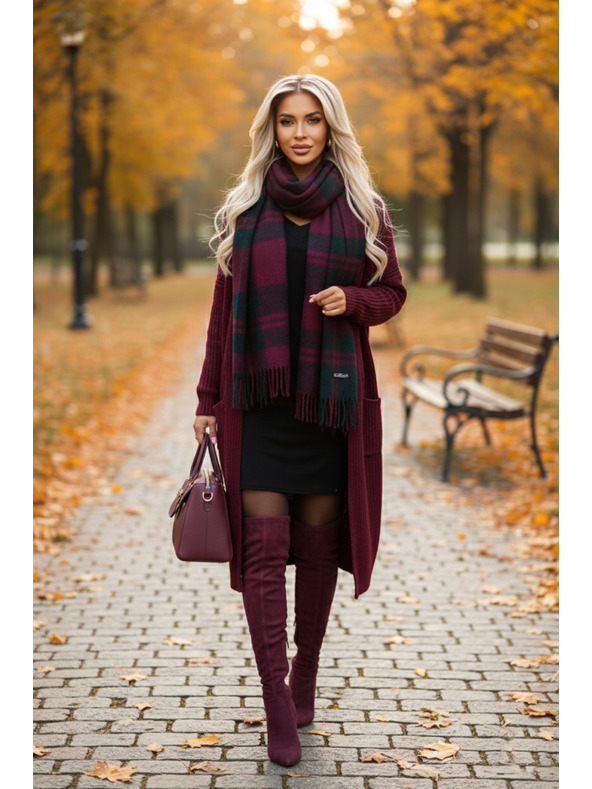 numoco Bequemes Fledermauskleid mit langen Ärmeln - schwarz