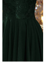 numoco NICOLLE - Exklusives Spitzenkleid - dunkelgrün