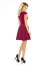 numoco MARTA Kleid mit Spitze - bordeauxrot
