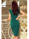 numoco MEGAN Kleid mit Ausschnitt - Grün