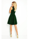 numoco Kleid - Herzausschnitt - Dunkelgrün