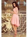 numoco NICOLLE - Exklusives Kleid mit Spitze - Pastellrosa