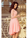 numoco NICOLLE - Exklusives Kleid mit Spitze - Pastellrosa