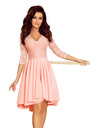 numoco NICOLLE - Exklusives Kleid mit Spitze - Pastellrosa