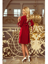 numoco ALICE Kleid mit Schleifen - Burgunderrot
