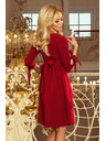 numoco ALICE Kleid mit Schleifen - Burgunderrot