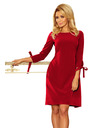 numoco ALICE Kleid mit Schleifen - Burgunderrot