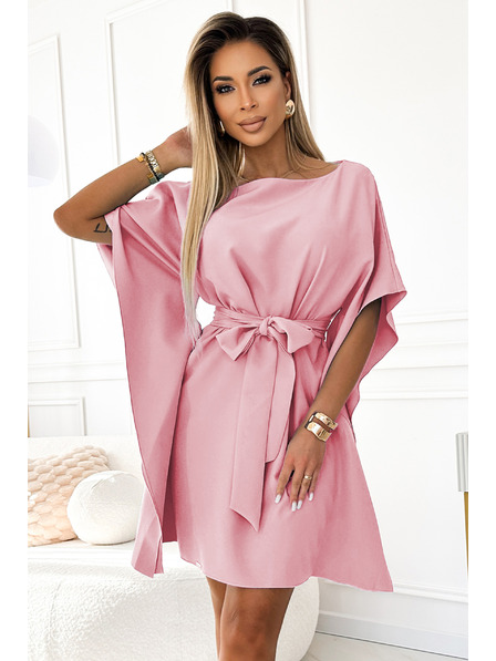 numoco SOFIA Schmetterlingskleid - Schmutzig Rosa