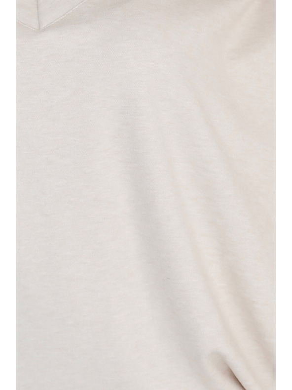 numoco Pullover Warmes Fledermauskleid mit Ausschnitt - beige