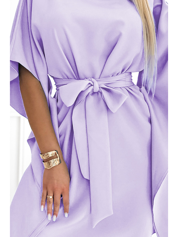 numoco SOFIA Schmetterlings-Kleid - helle Heide