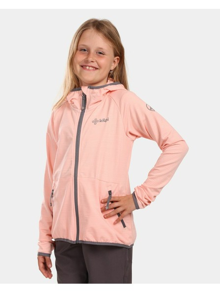 Kilpi Leichter Kapuzenpullover für Mädchen Kilpi MEMPHIS-JG Coral