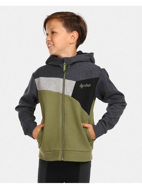Kilpi Kinder Baumwolle Sweatshirt Kilpi PREDA-JB Grün