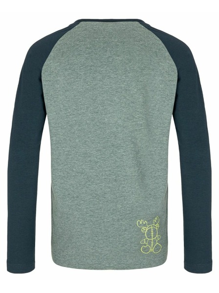 Kilpi Jungs Langarm Baumwoll-T-Shirt Kilpi SONIER-JB Dunkelgrün